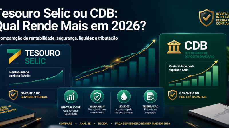 Tesouro Selic ou CDB: Qual Rende Mais em 2026?