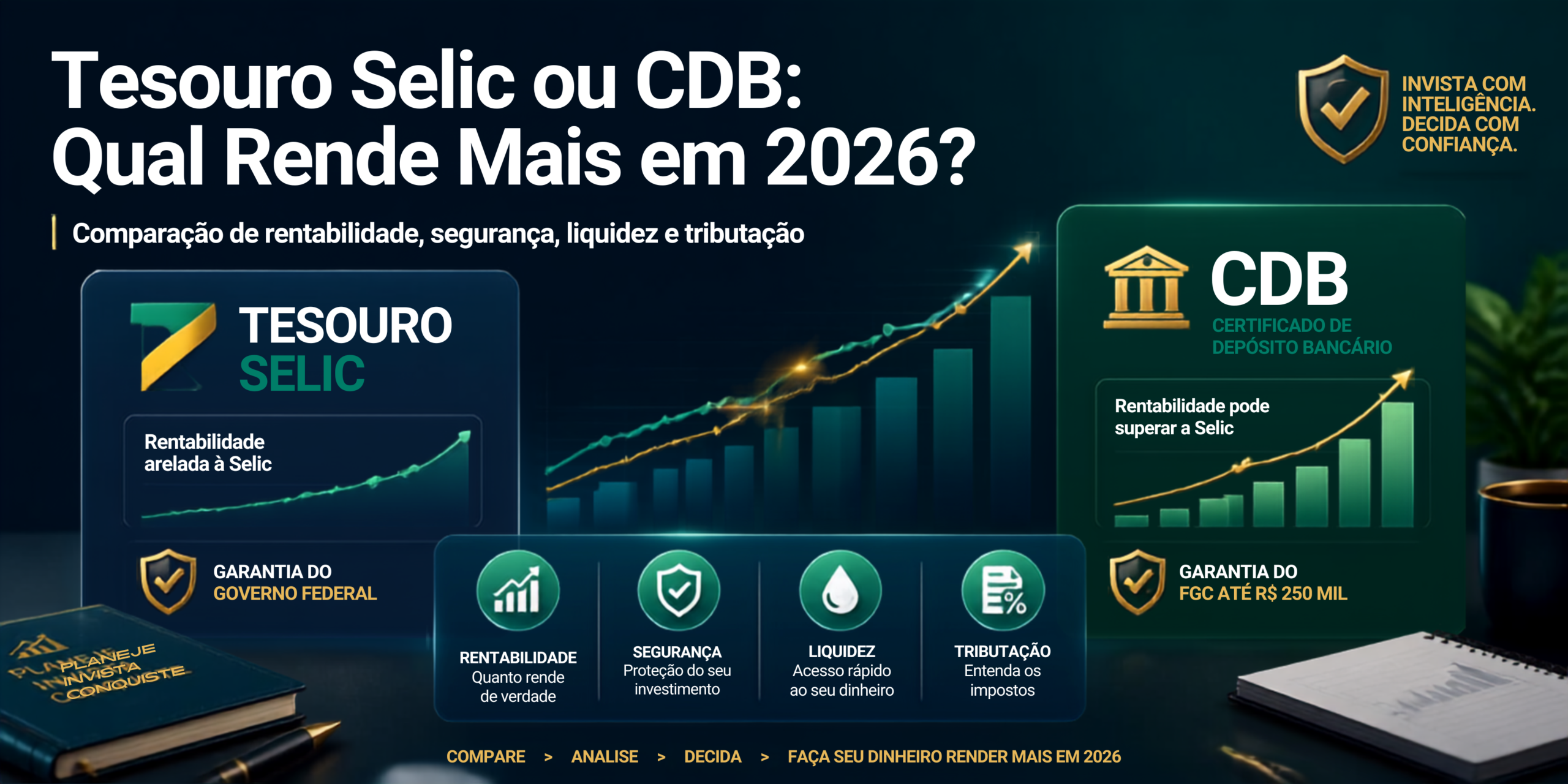 Tesouro Selic ou CDB: Qual Rende Mais em 2026?