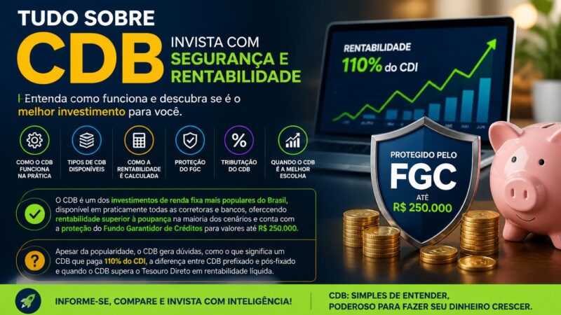 Como Funciona o CDB em 2026: Guia Completo para Investir