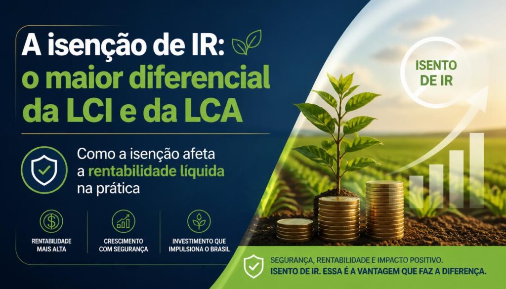 LCI e LCA isenção imposto de renda como calcular rentabilidade líquida