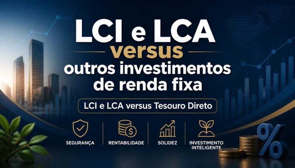LCI LCA versus CDB versus Tesouro Direto comparação rentabilidade 2026
