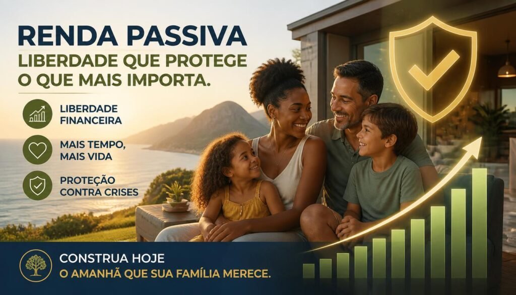 Por que buscar renda passiva, liberdade financeira, proteção a crises 