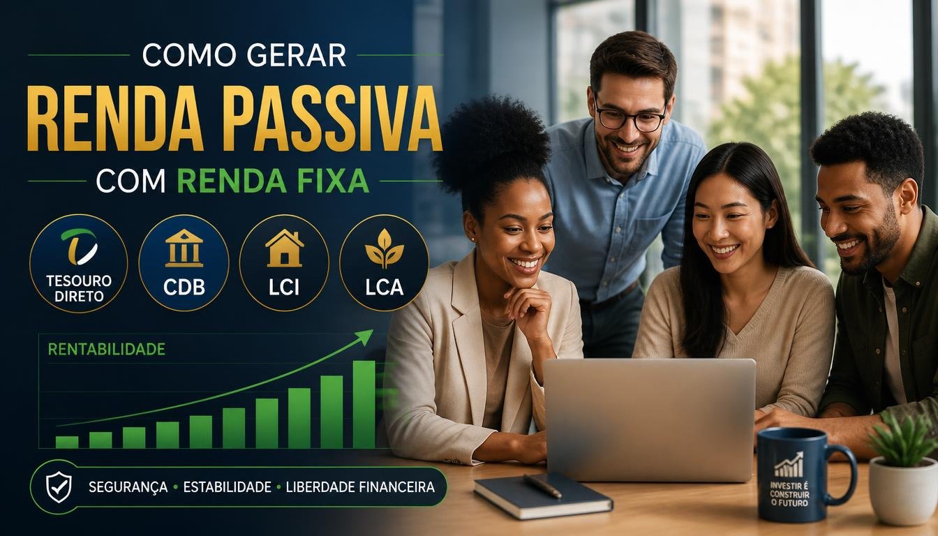 Como Gerar Renda Passiva com Renda Fixa: CDBs, LCIs, LCAs e Tesouro