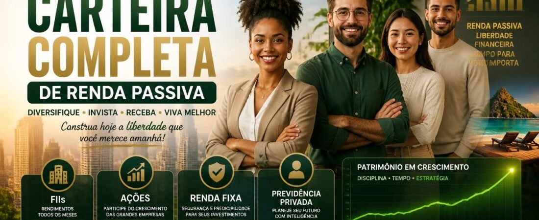 Como Montar uma Carteira Completa de Renda Passiva: Passo a Passo