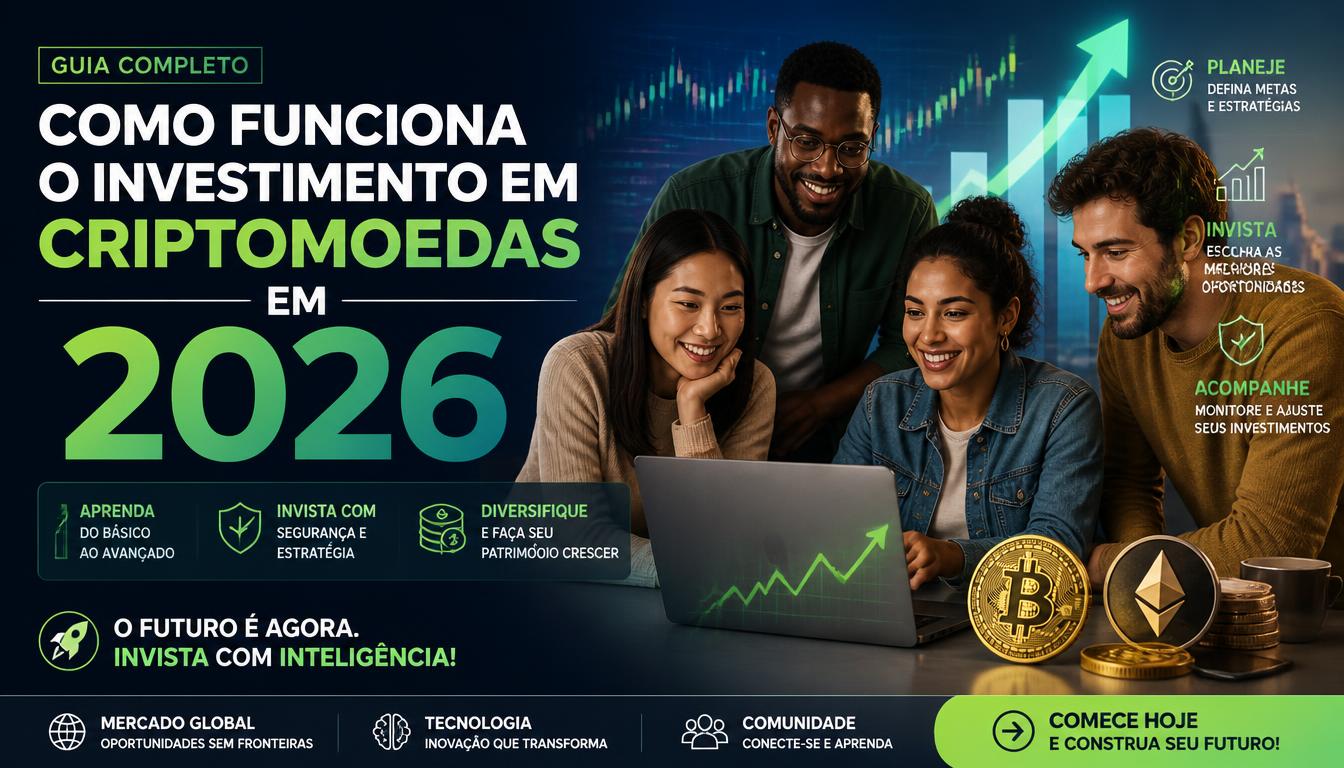 Como Funciona o Investimento em Criptomoedas em 2026: Guia Completo e Riscos