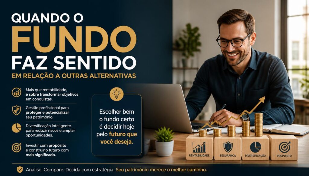 Quando faz sentido escolher um ou outro fundo de investimento.